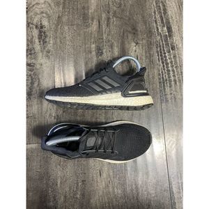 adidas Ultra Boost 20 J Youth Size 4.5/ 6 womens Core Black White Silver EG4862
